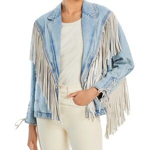 NWT BLANKNYC Fringed Denim Jacket